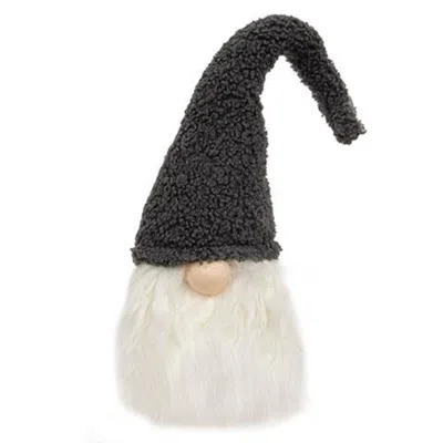 Homegifo Plush Grey Hat Santa Gnome Bottle Topper In Gray