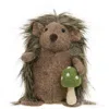 Homegifo Plush Hedgehog W/felted Mushroom