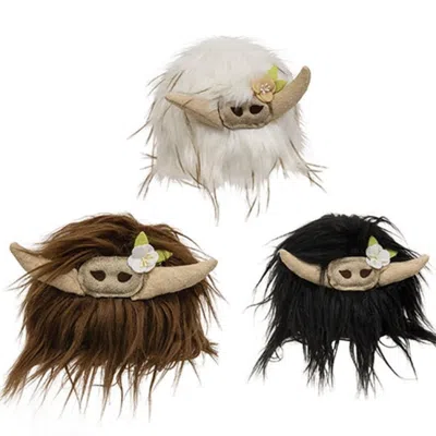 Homegifo Plush Highland Cow 3 Asstd. In Multi