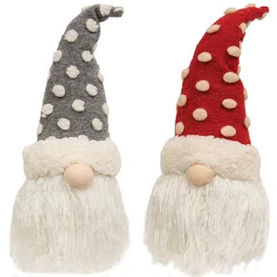 Homegifo Polka Dot Gnome 2 Asstd. In White