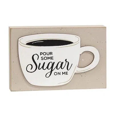 Homegifo *pour Some Sugar On Me Layered Block In White