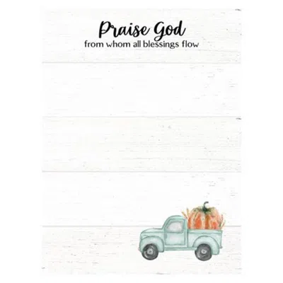 Homegifo Praise God Notepad In White