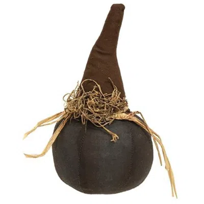 Homegifo *primitive Black Pumpkin 4" In Brown