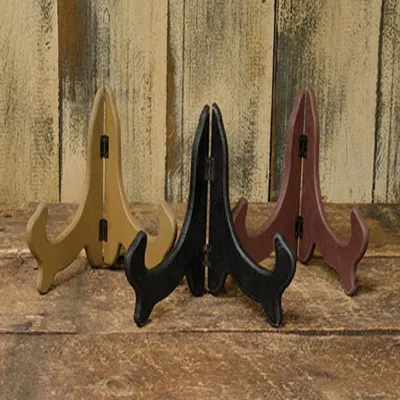 Homegifo Primitive Colors Wooden Bowl Stand 3 Asstd. In Multi