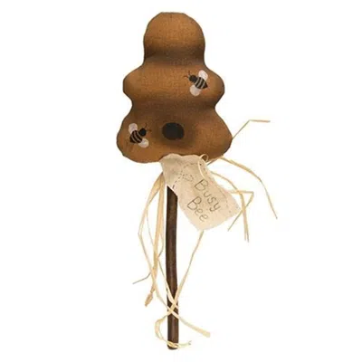 Homegifo *primitive Fabric Busy Bee Hive Pick In Brown