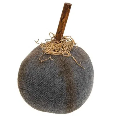 Homegifo Primitive Mossy Gray Pumpkin 5"