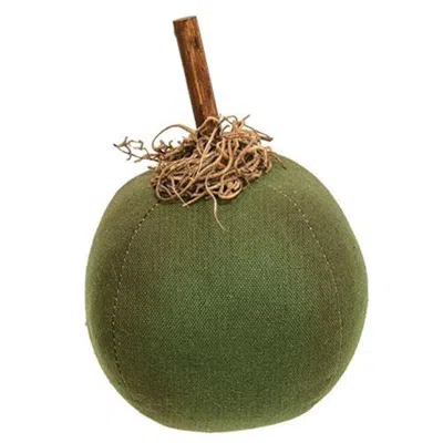 Homegifo Primitive Mossy Green Pumpkin 5"