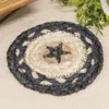 Homegifo Primitive Pewter Star Braided Coaster