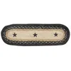 Homegifo Primitive Pewter Star Braided Stair Tread
