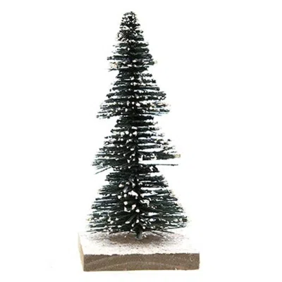 Homegifo Primitive Snowy Tree Large In Green