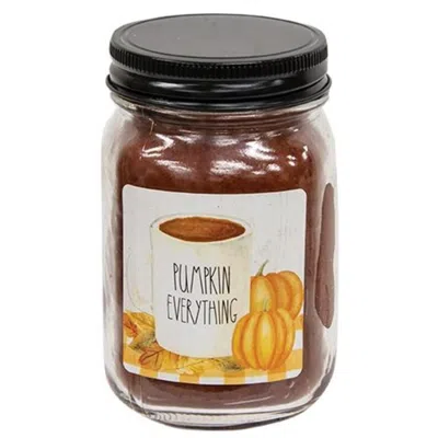 Homegifo Pumpkin Patch Maple Pumpkin Donut Pint Jar Candle In Brown