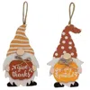 Homegifo *pumpkin Gnome Wood Ornament 2 Asstd.