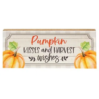 Homegifo *pumpkin Kisses Block In Multi