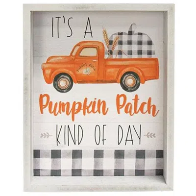 Homegifo *pumpkin Patch Kind Of Day Inset Box Sign In Multi