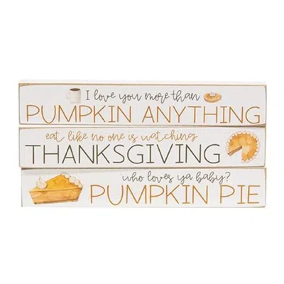 Homegifo Pumpkin Pie Mini Stick 3 Asstd. In White
