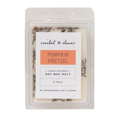 Homegifo Pumpkin Pretzel Soy Wax Melt In Burgundy