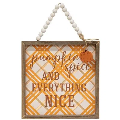Homegifo *pumpkin Spice Beaded Sign In Multi