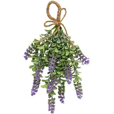 Homegifo Purple Sage Boxwood Hanging Teardrop