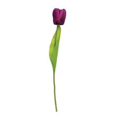 Homegifo Purple Tulip Stem 15.5"