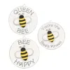 Homegifo Queen Bee Mini Round Easel Sign 3 Asstd.
