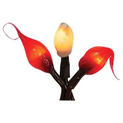Homegifo Red & Cream Silicone Teeny Lights 20ct In Multi