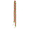 Homegifo *red & Green Wooden Bead Garland