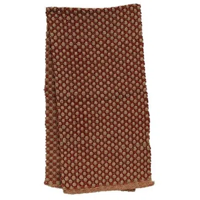 Homegifo Red & Tan Cottage Weave Long Runner