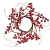 Homegifo Red Ash Berry & Twig Candle Ring