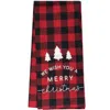 Shop Homegifo Red Buffalo Check Merry Christmas Towel