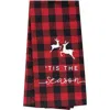 Homegifo Red Buffalo Check Tis The Season Towel