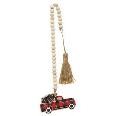 Homegifo *red Buffalo Check Truck Beaded Strand In Multi