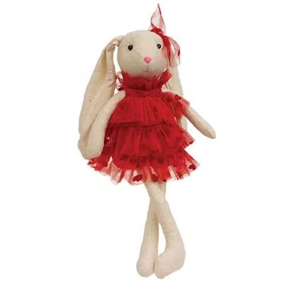 Homegifo Red Dress Bunny Doll