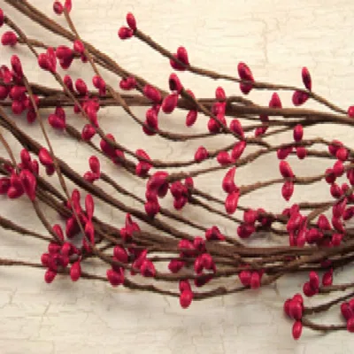 Homegifo Red Pip Wispy Garland 4 Ft. In Pink