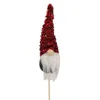 Homegifo *red Sequin Gnome Pick