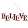 Homegifo *red/blk Plaid Believe Hanger