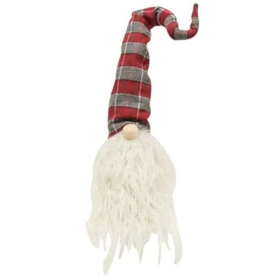 Homegifo *red/gray Plaid Gnome In Multi