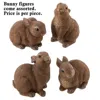 Homegifo Resin Brown Bunny 4 Asstd.