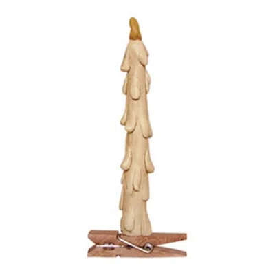 Homegifo Resin Candle Clip Ornament In Brown