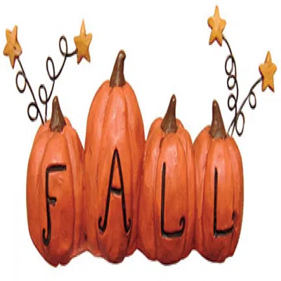 Homegifo Resin Fall Pumpkins In Orange