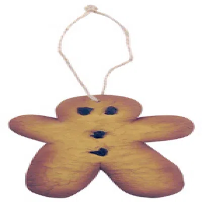 Homegifo Resin Gingerbread Man Ornament In Purple
