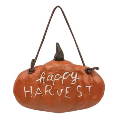 Homegifo Resin Happy Harvest Hanger In Brown