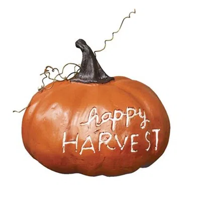 Homegifo Resin Harvest Pumpkin In Orange