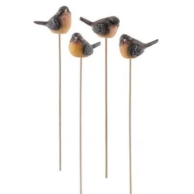 Homegifo Resin Robin Pick 4 Asstd. In Multi