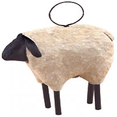 Homegifo Resin Sheep Ornament In White