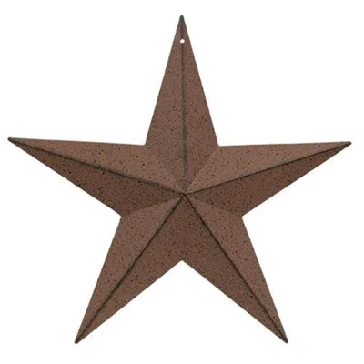HOMEGIFO RUST & BLACK BARN STAR 12"