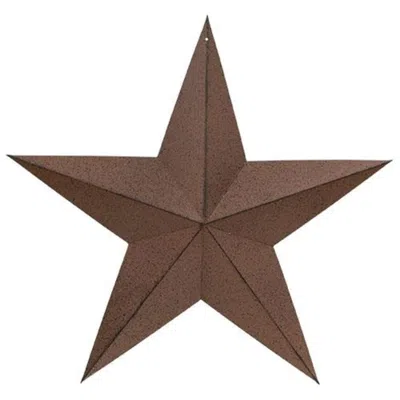 Homegifo Rust & Black Barn Star 18" In Brown