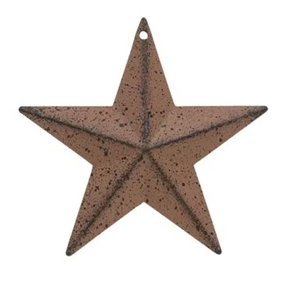 Homegifo Rust & Black Barn Star 3.5" In Brown