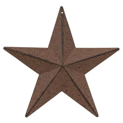 Homegifo Rust & Black Barn Star 12" In Brown
