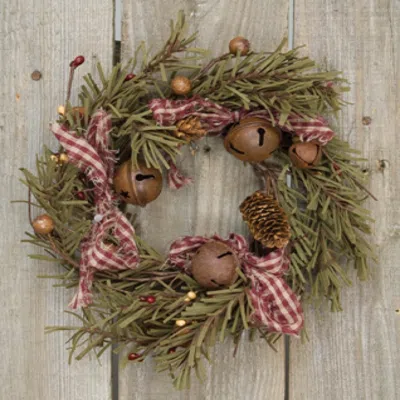 Homegifo Rustic Holiday Pine Ring In Brown