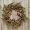 Homegifo Rustic Holiday Pine Wreath 18"